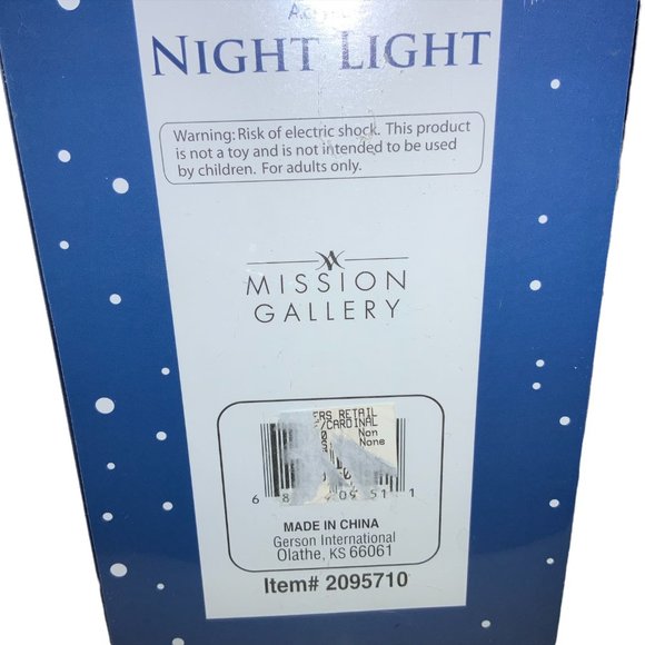 Red Cardinal Bird Christmas Night Light Original box - Picture 14 of 14